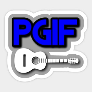 PGIF (PRAISE GOD IT'S FRIDAY) BIG BLUE Sticker